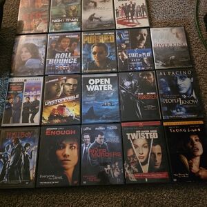 ​Lot of 19 Action & Thriller DVDs - Denzel Washington, Al Pacino, Bruce Willis